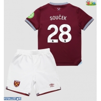 West Ham United Tomas Soucek #28 Hjemmedraktsett Barn 2025-26 Kortermet (+ Korte bukser)